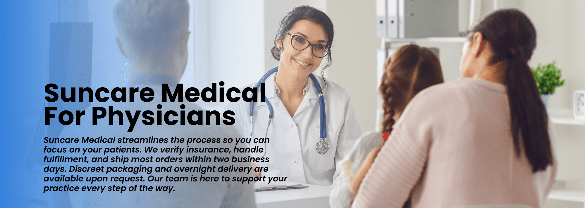 Suncare - For Physicians - Header 1 Graphic 8 Blue